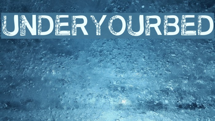 UnderYourBed Font examples