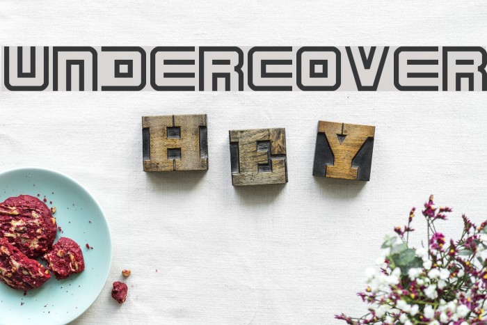 Undercover Font examples