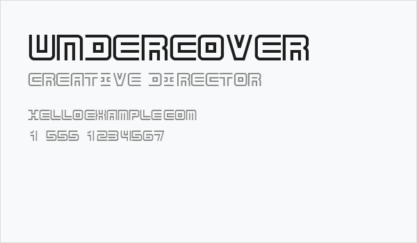 Undercover Business Card