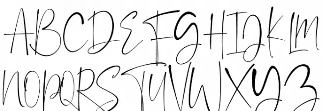Undercut Font Litere mari