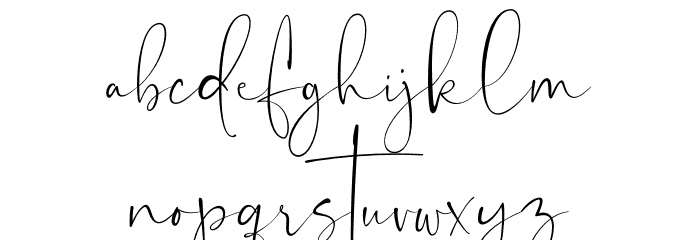 Undercut Font LOWERCASE