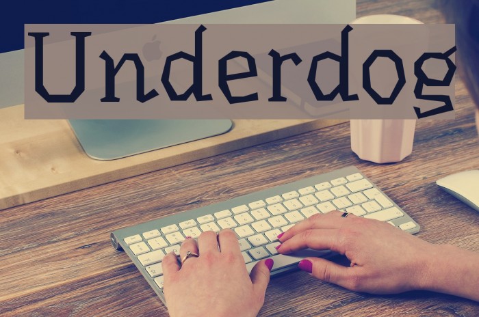 Underdog Font examples