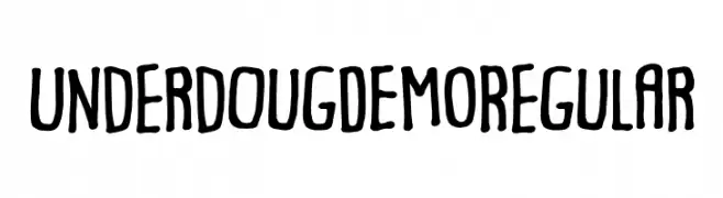 Underdoug DEMO Regular  フリーフォントのダウンロード