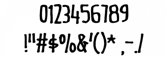 Underdoug DEMO Regular Font OTHER CHARS