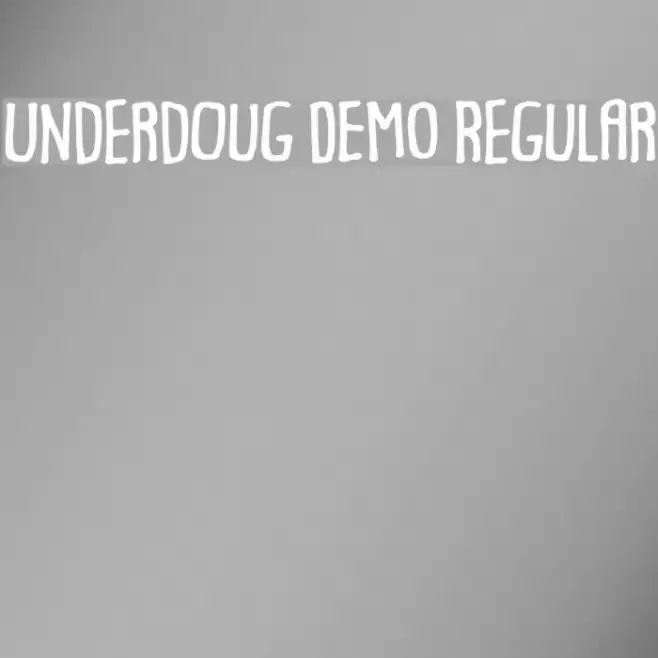 Underdoug DEMO Regular Font examples
