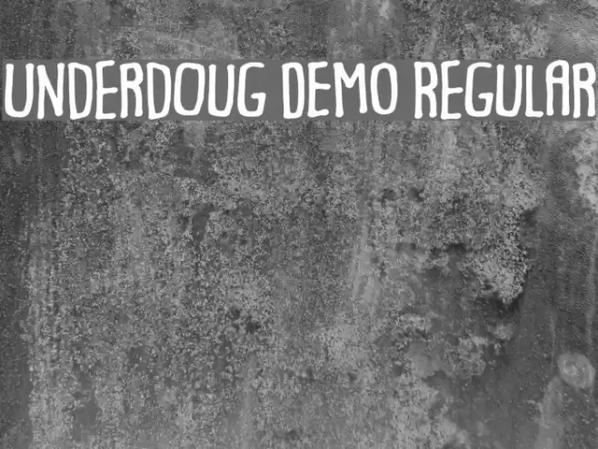 Underdoug DEMO Regular Font examples