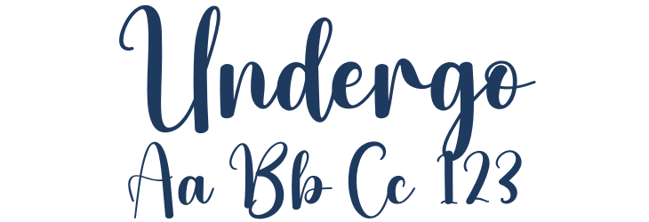 Undergo Font Preview