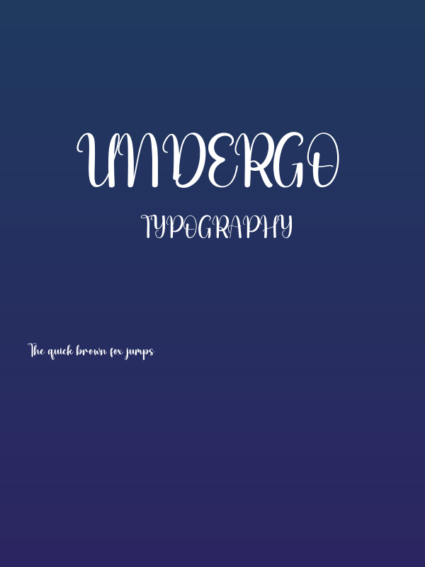 Undergo Poster