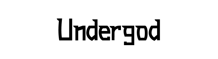 Undergod  免费字体下载