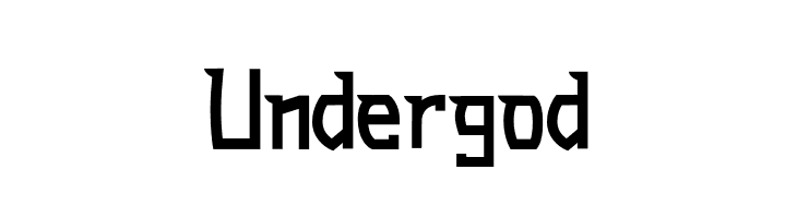 Undergod  免费字体下载