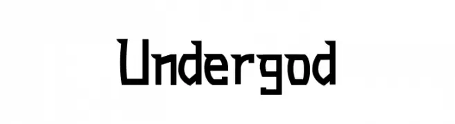 Undergod  Fuentes Gratis Descargar