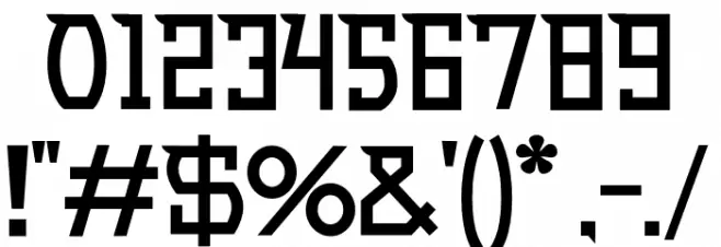 Undergod Font OTHER CHARS