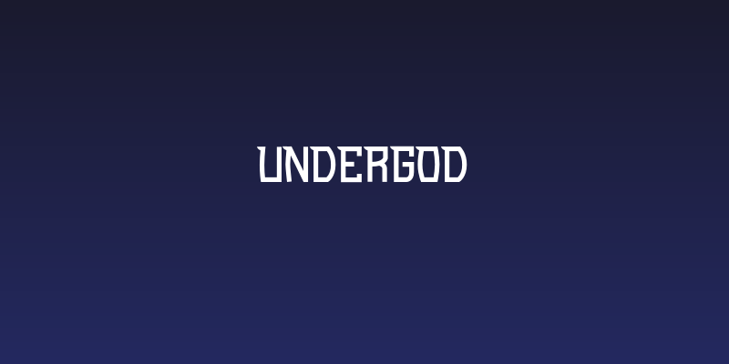 Undergod Social Header