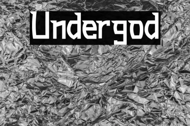 Undergod Font examples