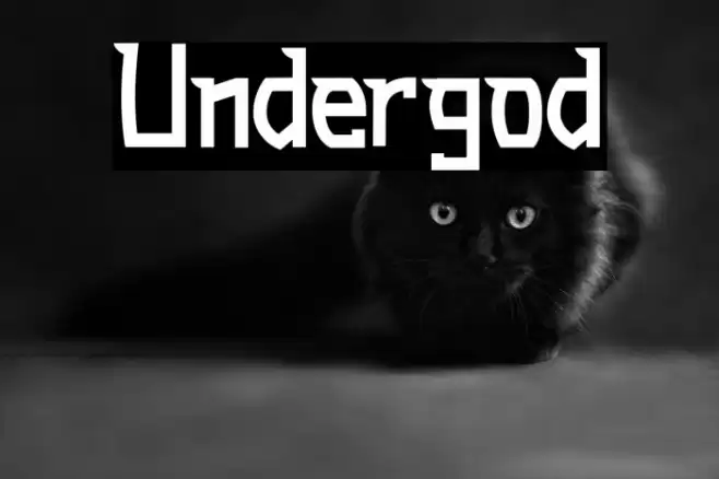 Undergod Font examples