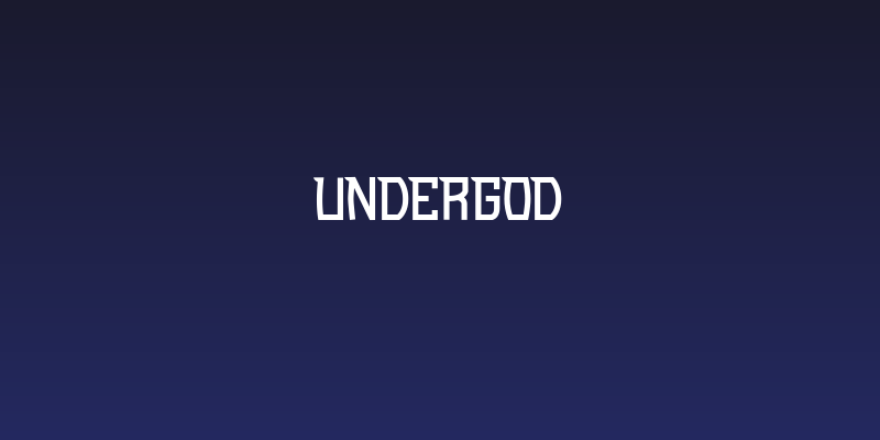 Undergod Social Header