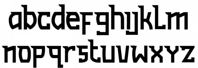 Undergod خط أحرف صغيرة