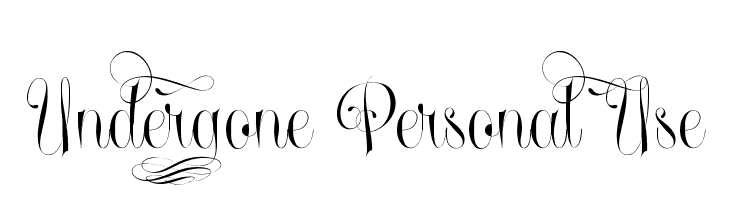 Undergone Personal Use  フリーフォントのダウンロード