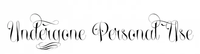 Undergone Personal Use  Frei Schriftart Herunterladen