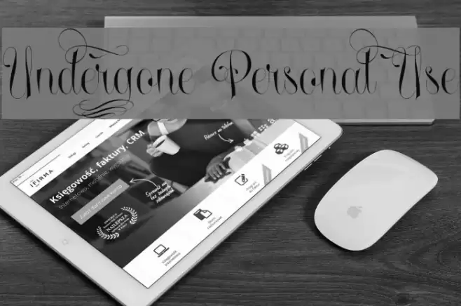 Undergone Personal Use Font examples