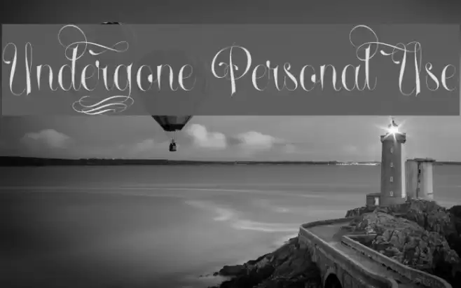 Undergone Personal Use Font examples
