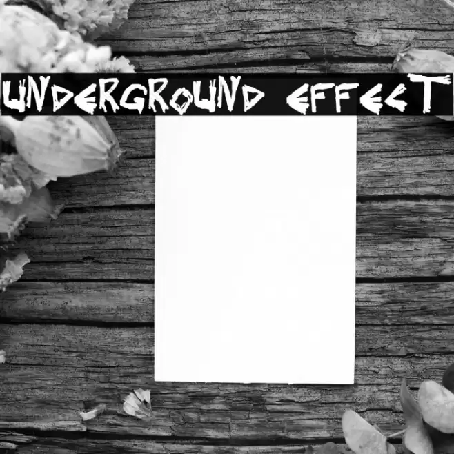 Underground Effect Font examples