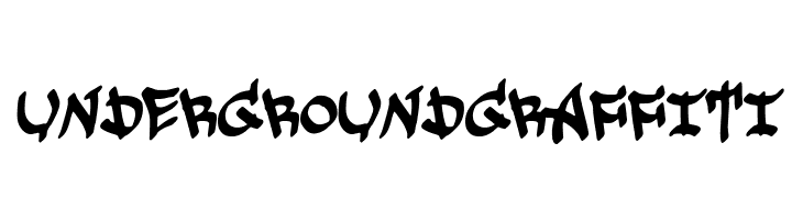 Underground Graffiti  Frei Schriftart Herunterladen
