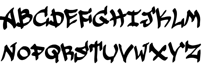 Underground Graffiti Font LOWERCASE