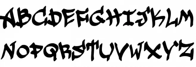 Underground Graffiti Font LOWERCASE