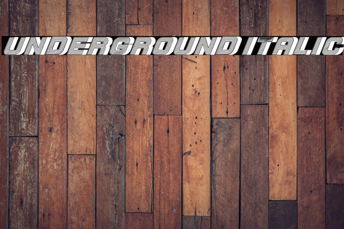 Underground Italic Example 1