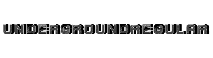 Underground Regular  font caratteri gratis