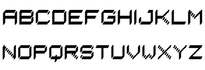 Underground Regular Font LOWERCASE