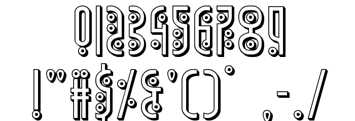 Underground Rose 3D Font OTHER CHARS
