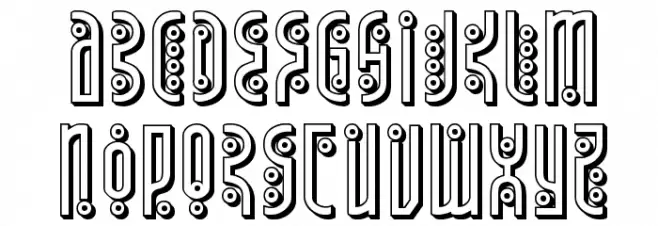 Underground Rose 3D Schriftart Groß