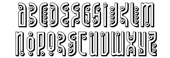 Underground Rose 3D Font LOWERCASE