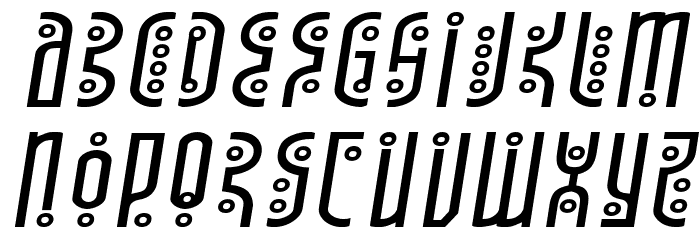 Underground Rose Expanded Italic Font LOWERCASE
