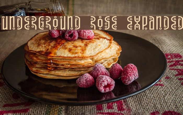 Underground Rose Expanded Font examples