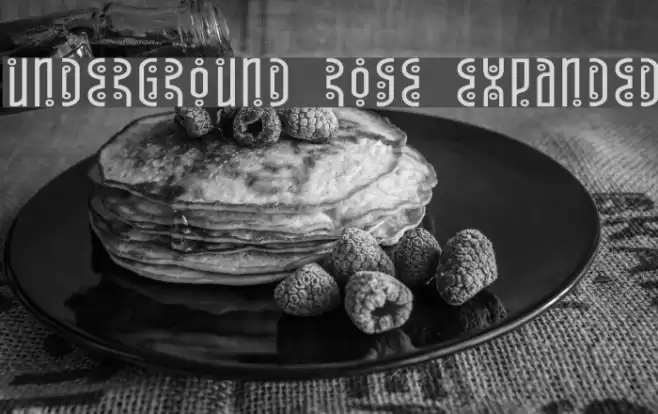Underground Rose Expanded Font examples