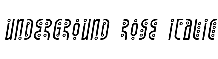 Underground Rose Italic  नि: शुल्क फ़ॉन्ट्स डाउनलोड