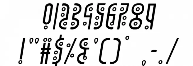 Underground Rose Italic Font OTHER CHARS