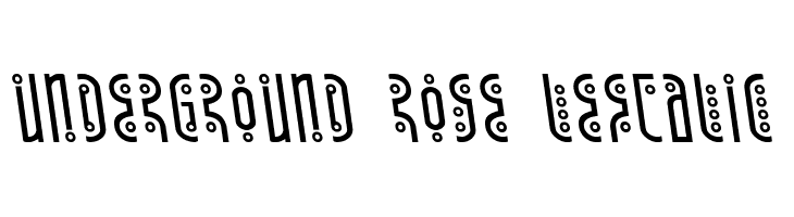 Underground Rose Leftalic  Frei Schriftart Herunterladen