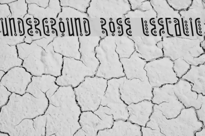 Underground Rose Leftalic Font examples