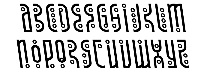 Underground Rose Leftalic Font LOWERCASE