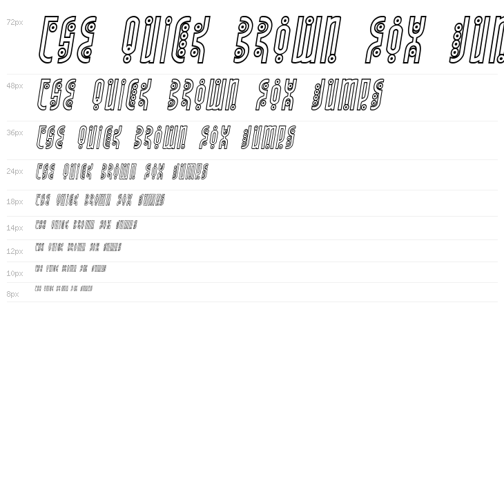 Underground Rose Outline Italic Waterfall