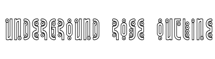 Underground Rose Outline  नि: शुल्क फ़ॉन्ट्स डाउनलोड