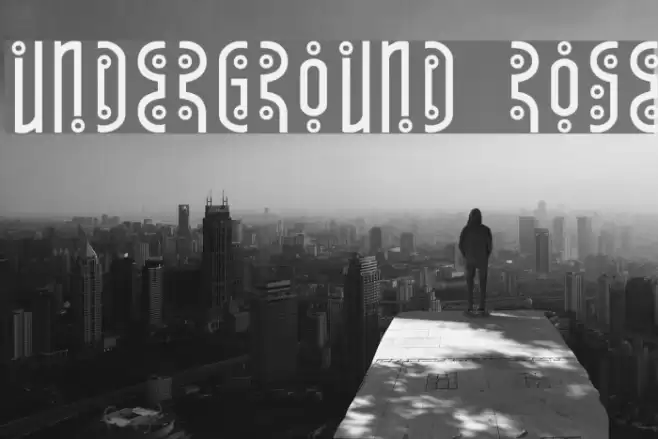 Underground Rose Font examples