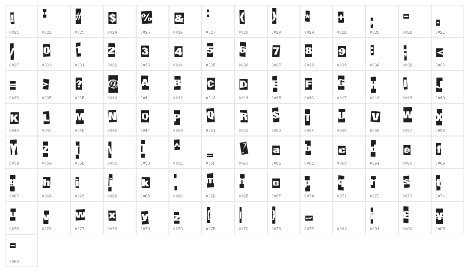 UndergroundEvent Character Map