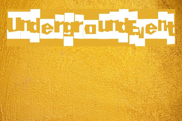 UndergroundEvent Font examples