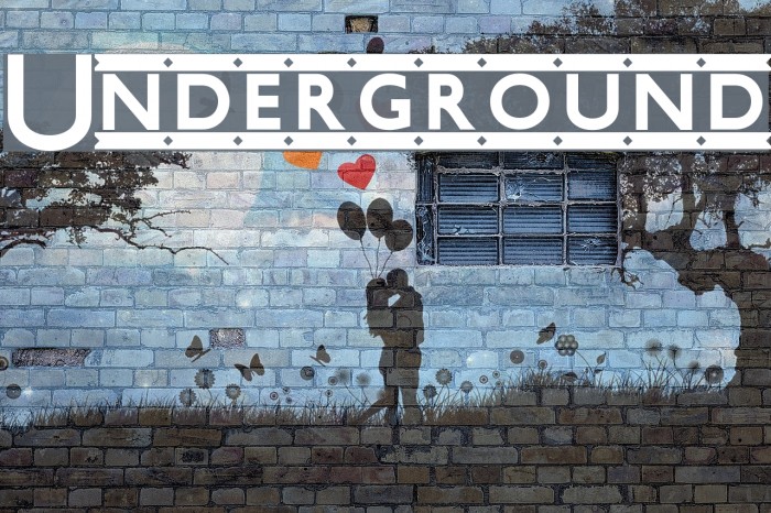 Underground Font examples