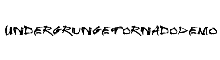Undergrunge Tornado Demo  Frei Schriftart Herunterladen